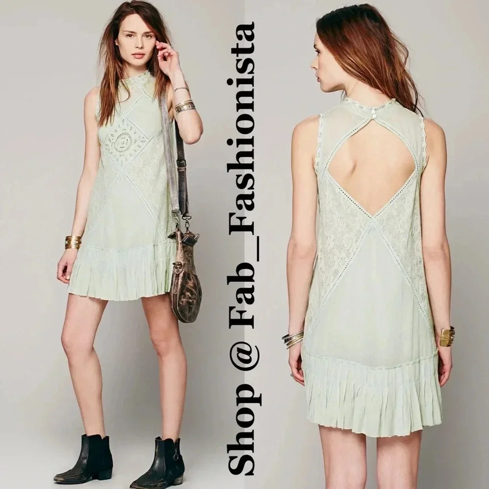 Free People Lace Mini dress size Medium